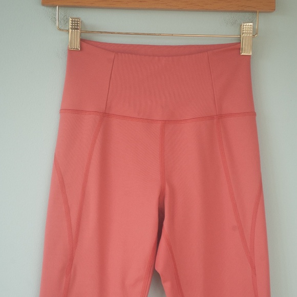 Girlfriend Collective Salmon Pink Athletic Leggings - Picture 4 of 7